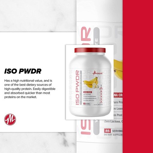 ISO PWDR 2 1 وی ایزوله ۱۳۸۰ کیلوگرمی متابولیک Metabolic Iso PWDR