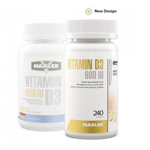 ویتامین D3 مکسلر 240 عددی Maxler Vitamin D3 600IU
