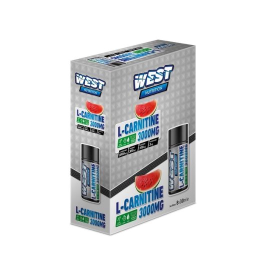 8 شات ال-کارنیتین 3000 میلی گرم وست نوتریشن West Nutrition L-Carnitine Shot