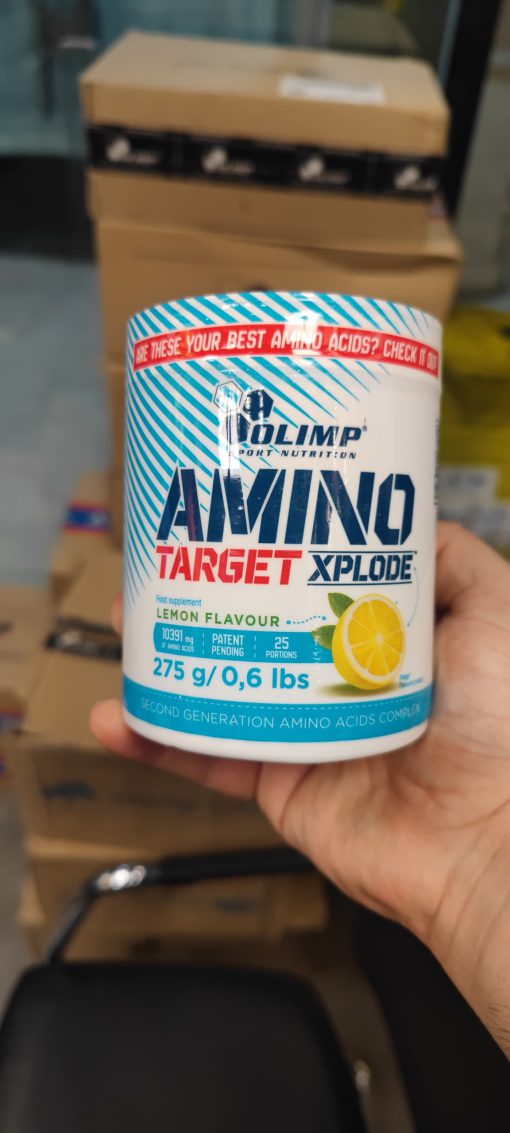 IMG 20240510 WA0058 پودر آمینو تارگت اکسپلود الیمپ 275 گرم OLIMP Nutrition Amino Target Xplode  